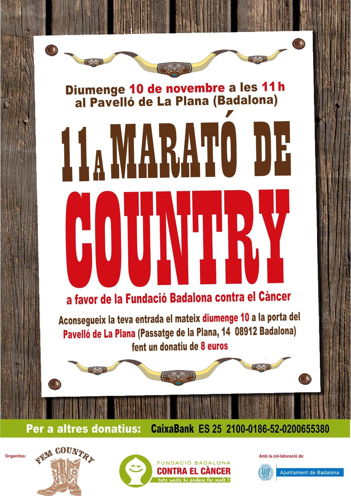 11a MARAT\u00d3 FEM COUNTRY CONTRA EL C\u00c0NCER