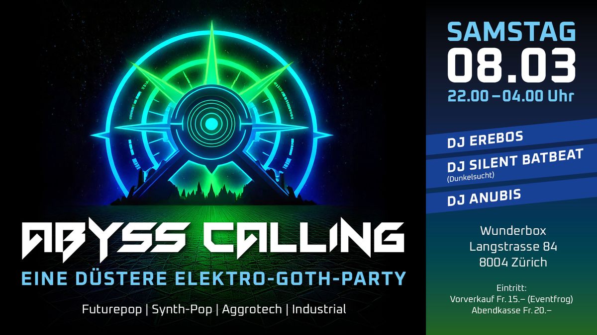 Abyss Calling - Eine d\u00fcstere Elektro - Goth - Party