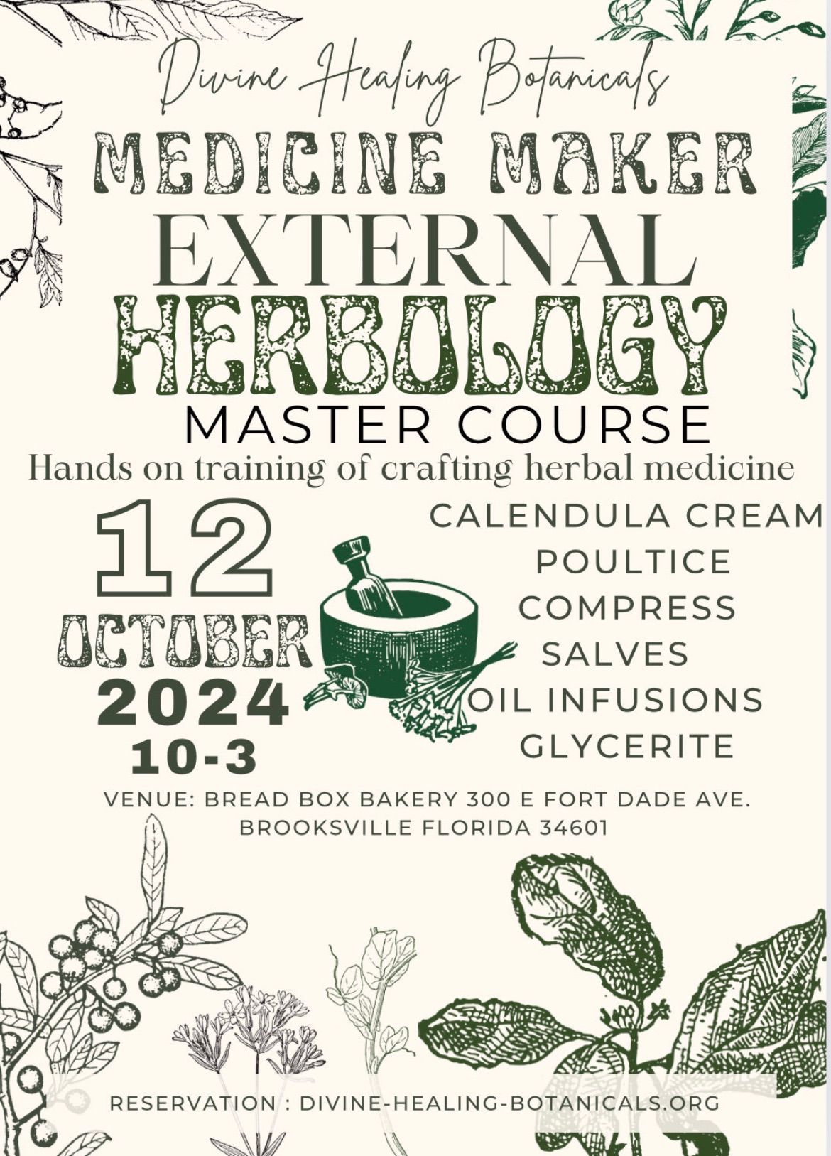 EXTERNAL HERBOLOGY MASTER CLASS 