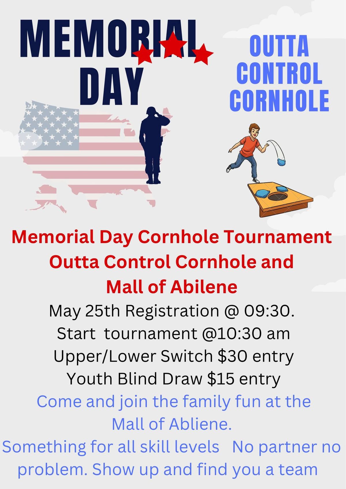 Memorial Day Cornhole Tournament