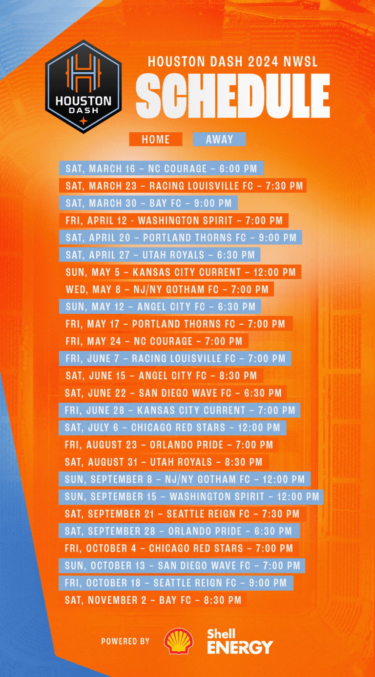 2025 Houston Dash Hospitality & Group Deposits