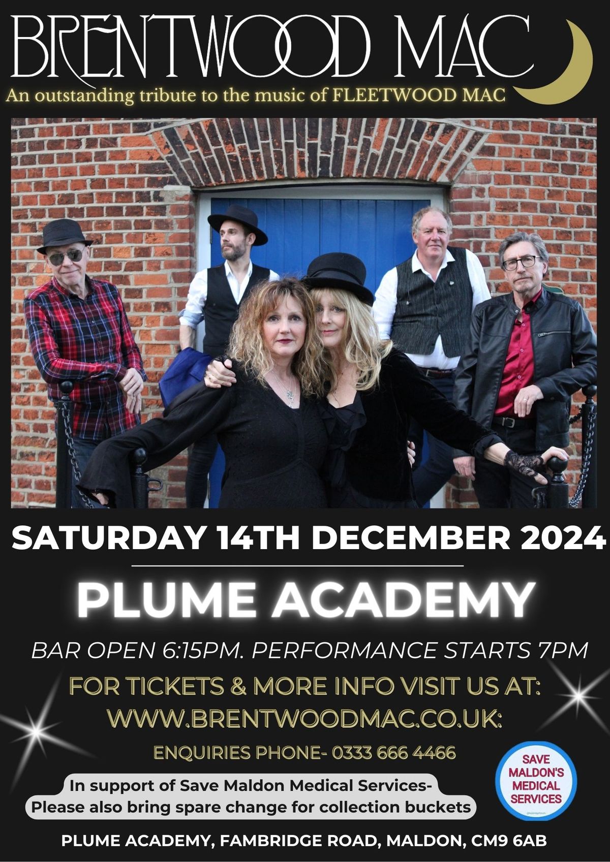 IN AID OF SAVE MALDON\u2019S MEDICAL SERVICES- Brentwood Mac LIVE at Plume Academy, Maldon