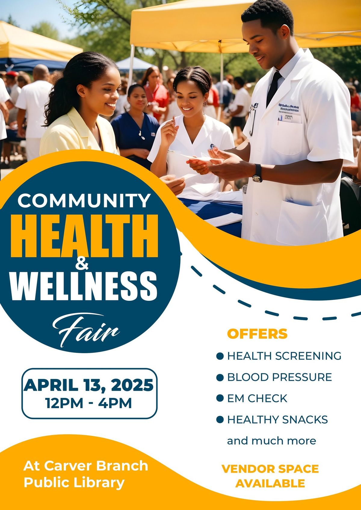 Join Us for the Community Health & Wellness Fair \u2013 Make a Difference!