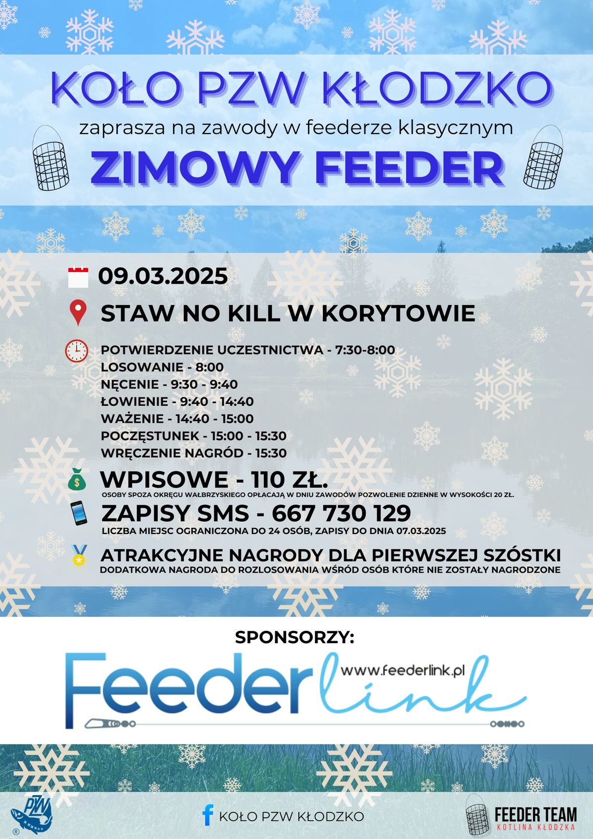 Zawody w feederze klasycznym - Zimowy Feeder 2025