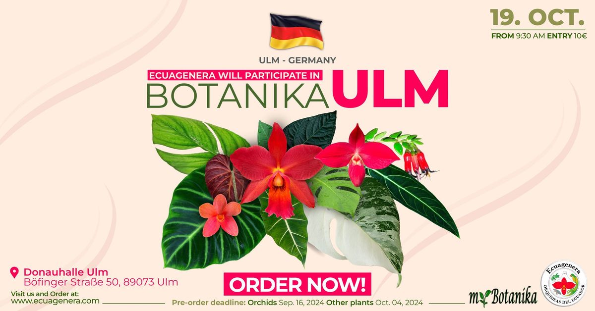 Ecuagenera will participate in Botanika Ulm