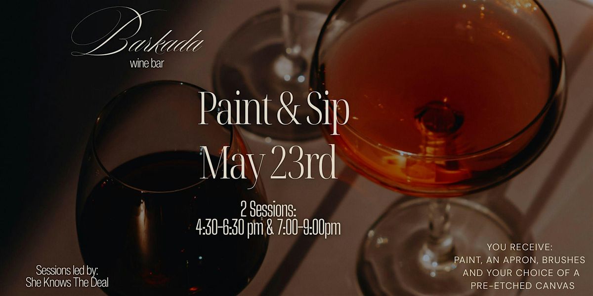 Paint and Sip @ Barkada