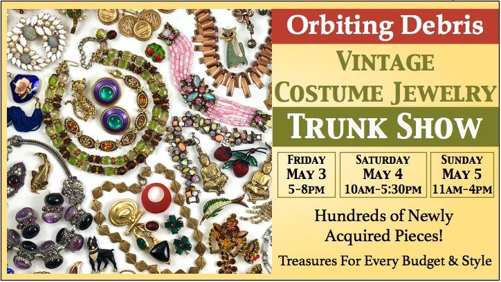 Orbiting Debris Vintage Costume Jewelry Trunk Show