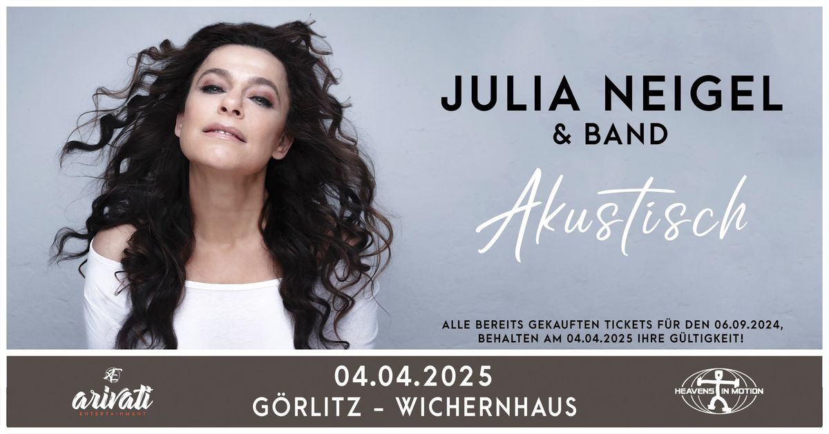 Julia Neigel & Band - Akustisch - 04.04.2025 - G\u00f6rlitz