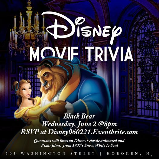 Disney Movie Trivia, Black Bear Bar Grill, New York, 2 June 2021