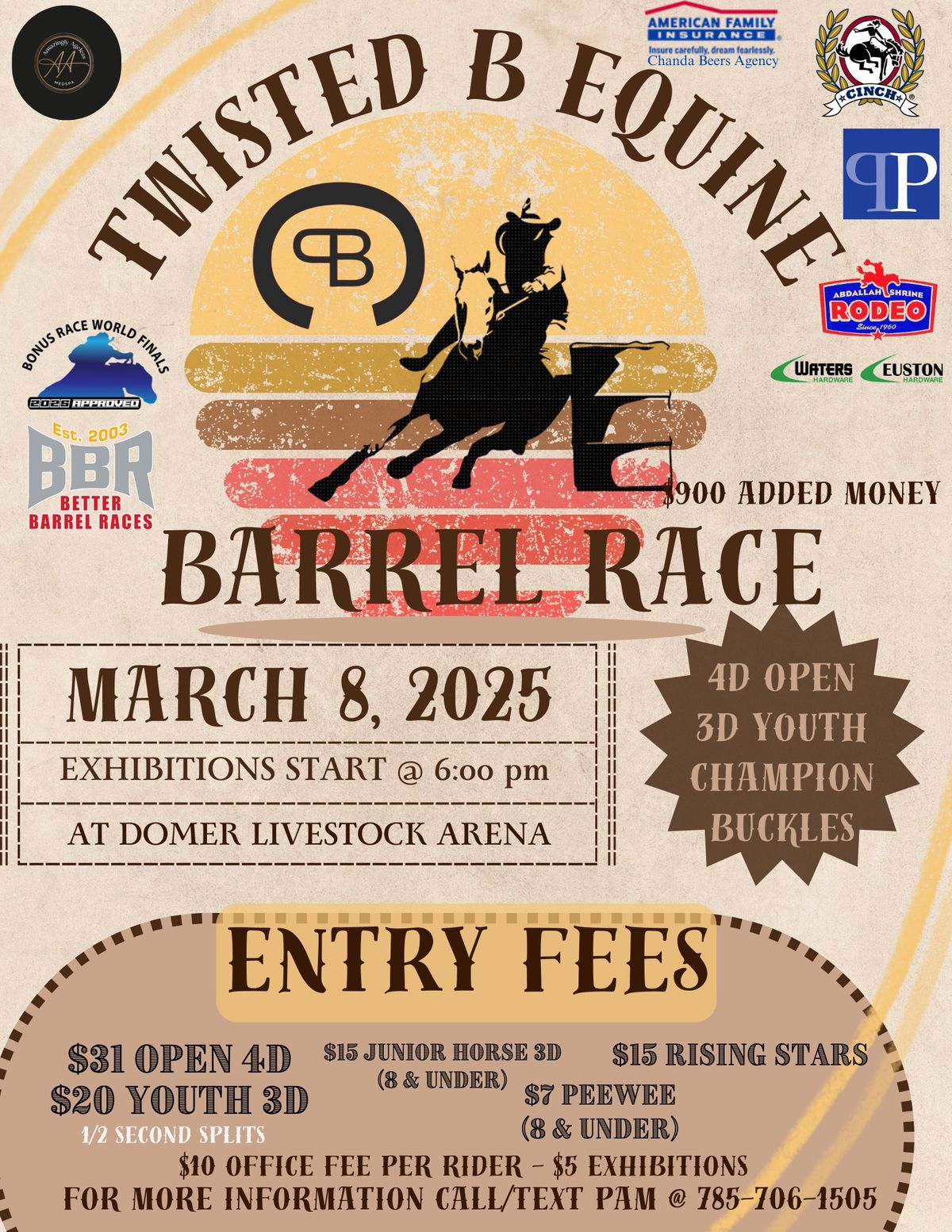 Twisted B Barrel Race