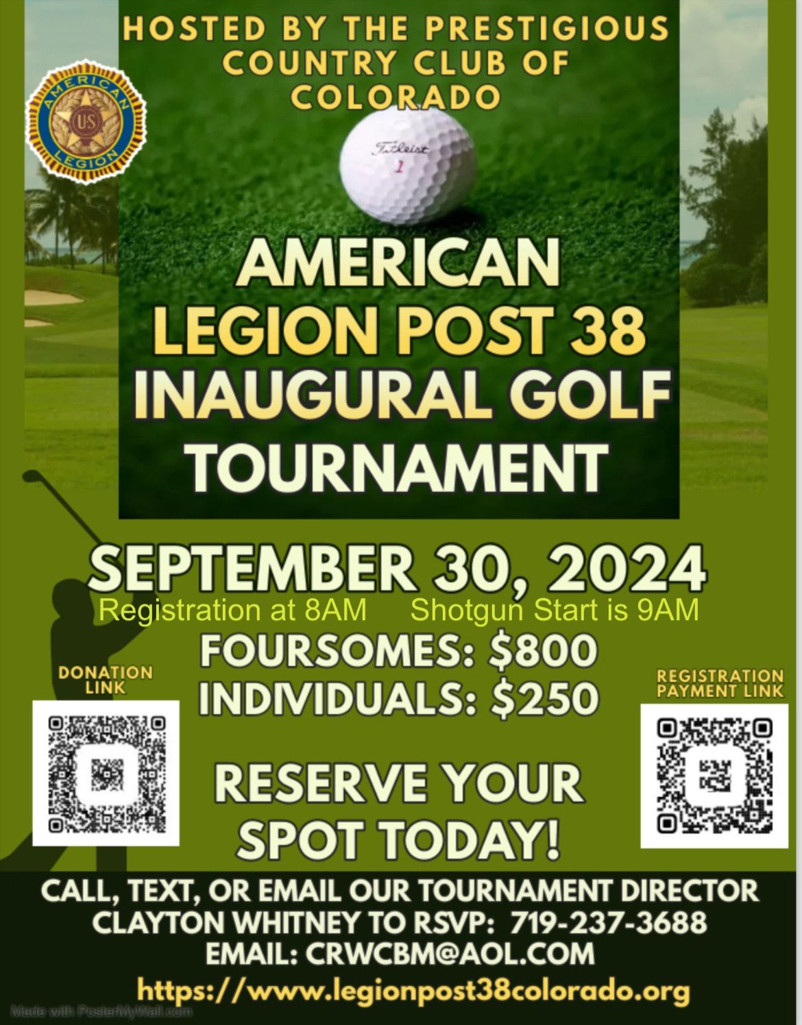 Post 38 Inaugural Golf Tournament