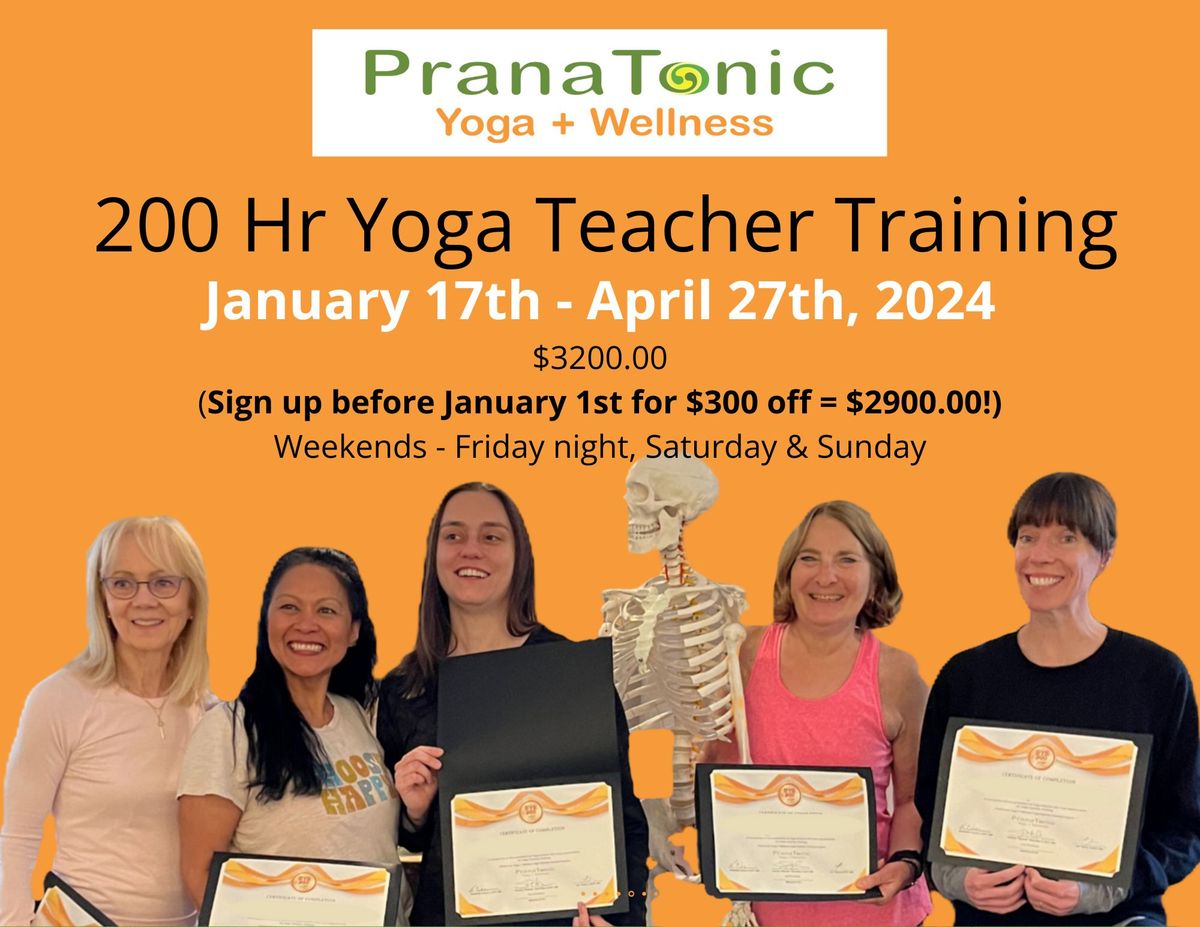 200 Hour Yoga Teacher Training at PranaTonic!