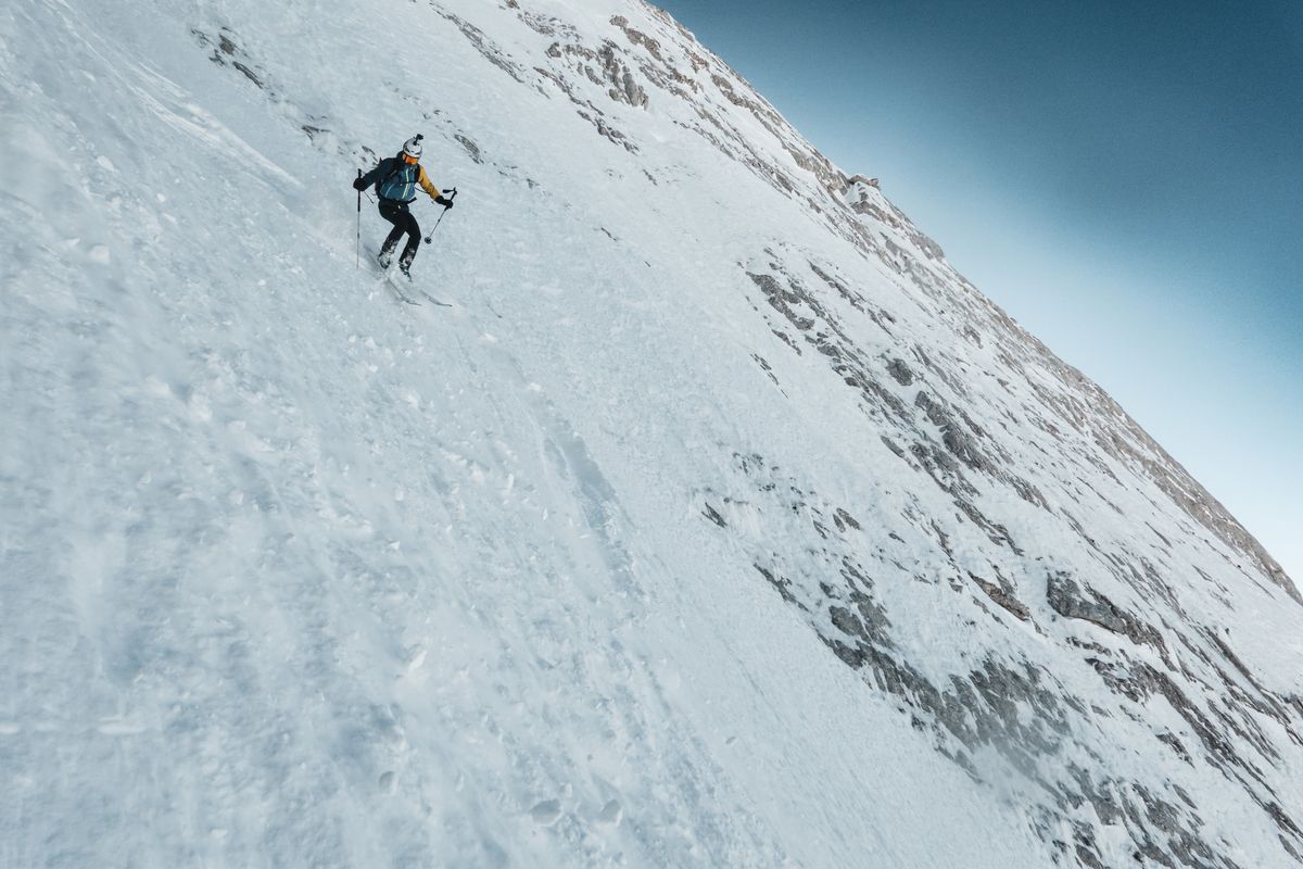 Initiation au ski de pente raide