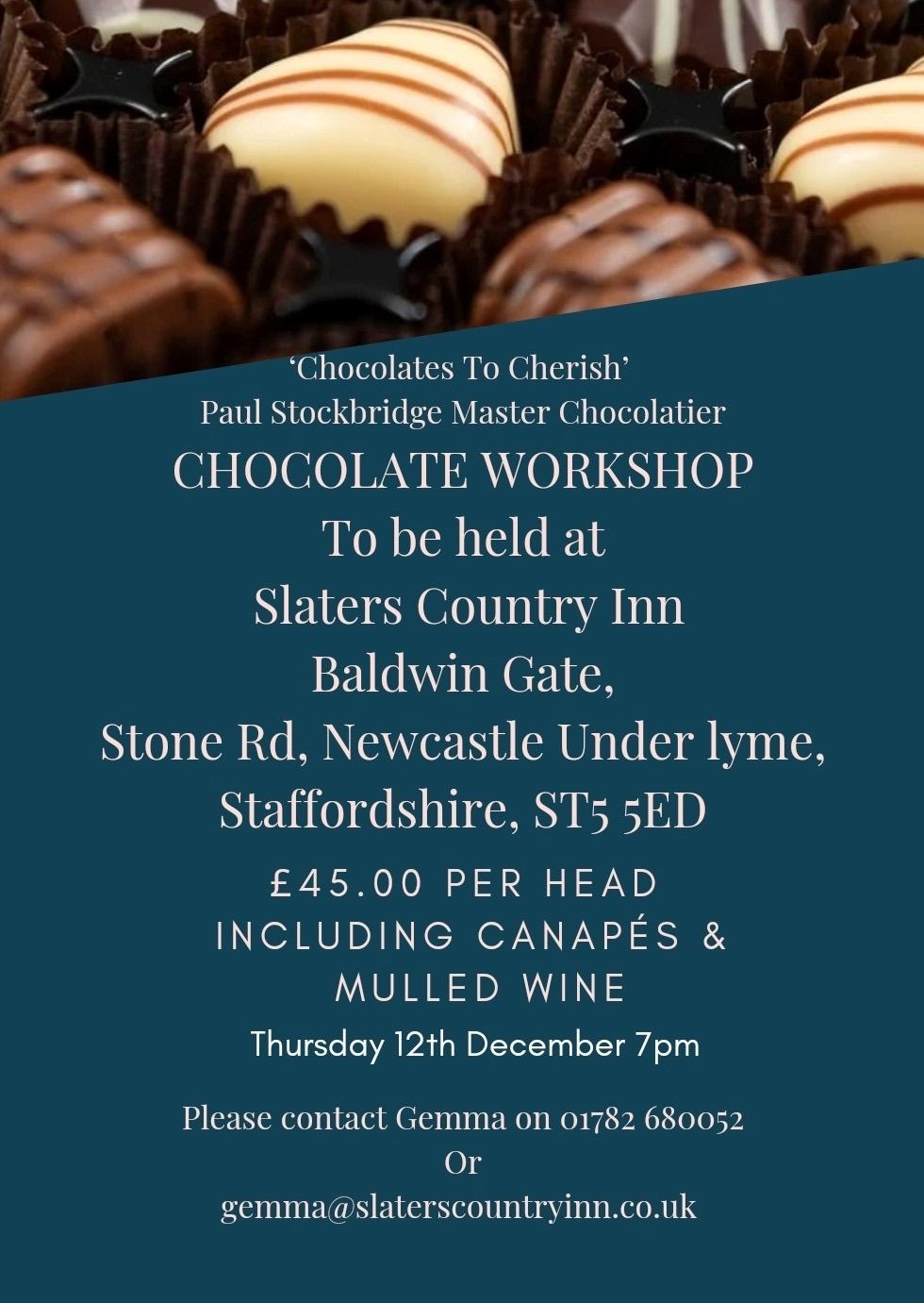 Chocolate Workshop with Paul from @chocolates.to.cherish