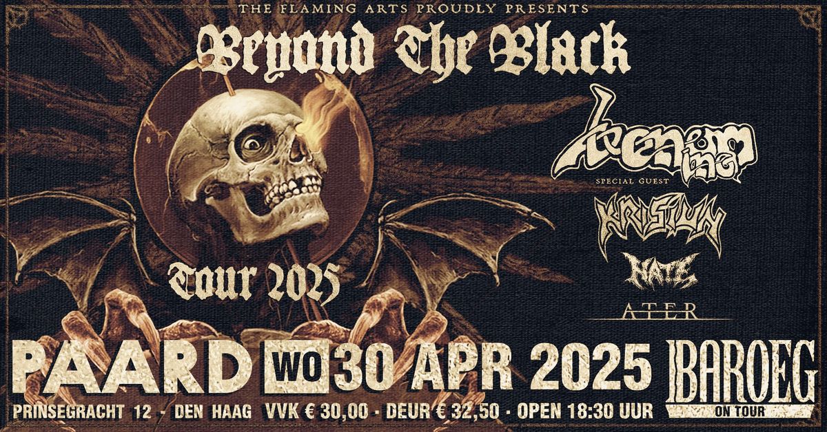 Baroeg On Tour @PAARD: Venom Inc. + Krisiun + Hate + Ater