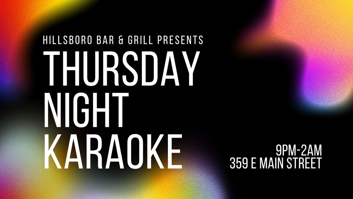 Thursday night Karaoke @ HBG!