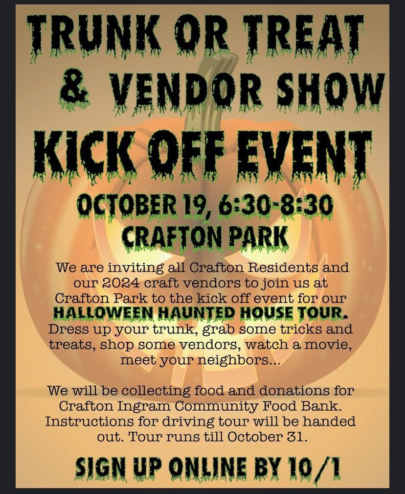 Crafton's Haunted Halloween House Tour Kick-Off Event