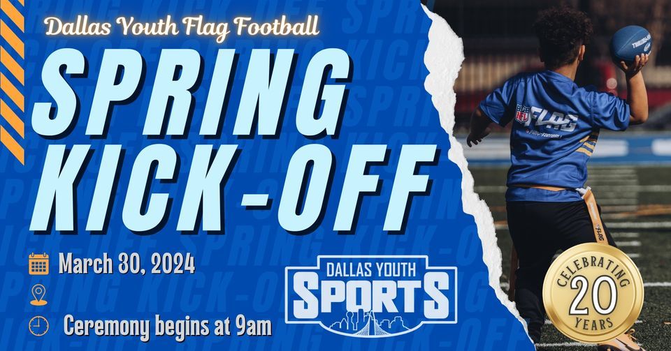 Dallas Youth Flag Football Kickoff