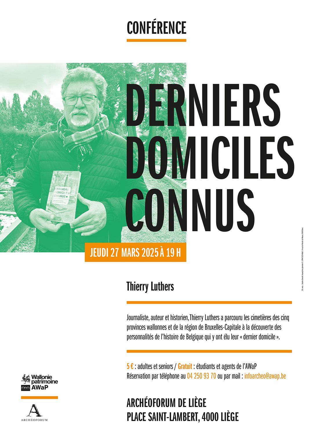 Conf\u00e9rence "Les derniers domiciles connus"