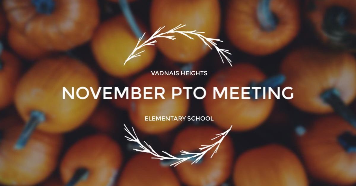 November PTO Meeting