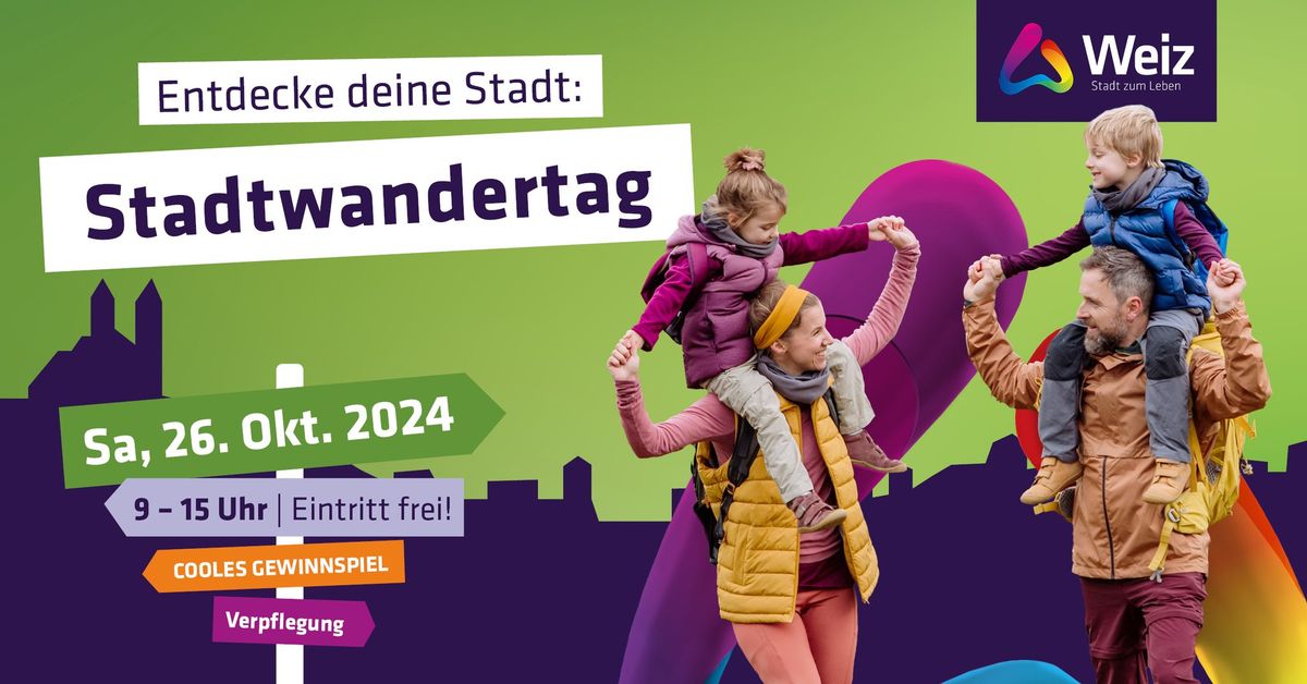 Entdecke deine Stadt: Stadtwandertag 2024