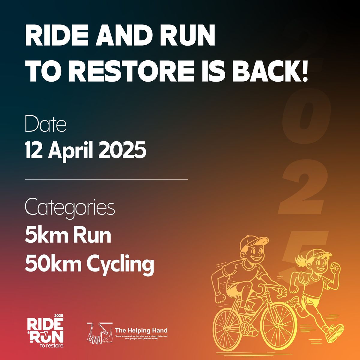 Ride and Run to Restore 2025