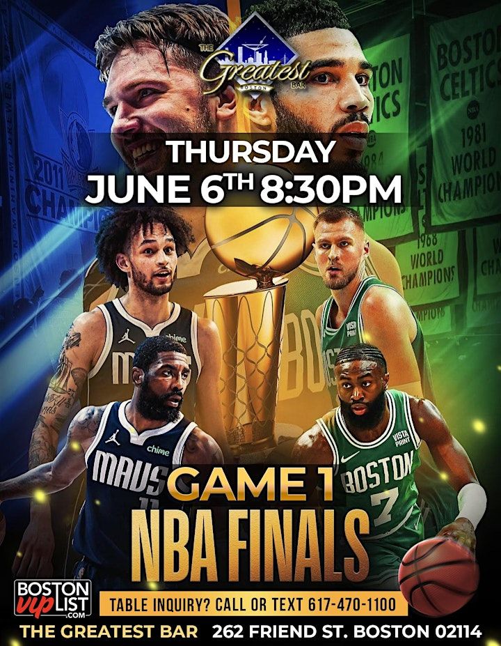 NBA Finals Game 1 Watch Party @The Greatest Bar, The Greatest Bar ...