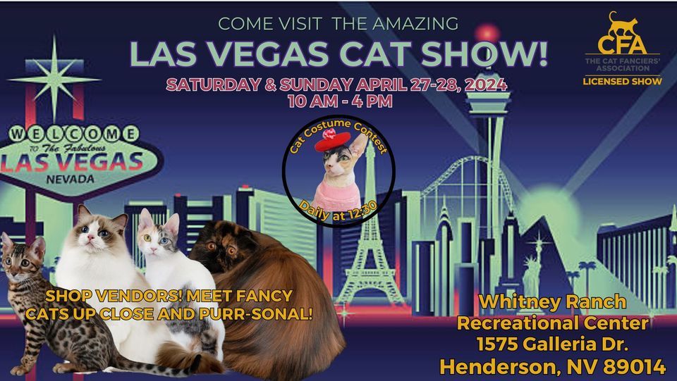 Come visit the amazing Las Vegas Cat Show! 