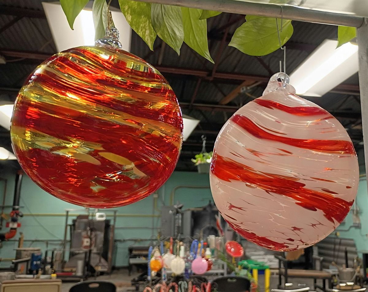 Yum of CandyCane-style suncathcher!...twisted...then blown! haha