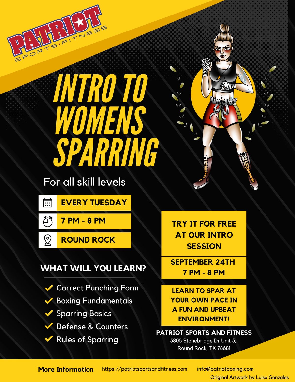 Women's Sparring (No experience necessary)