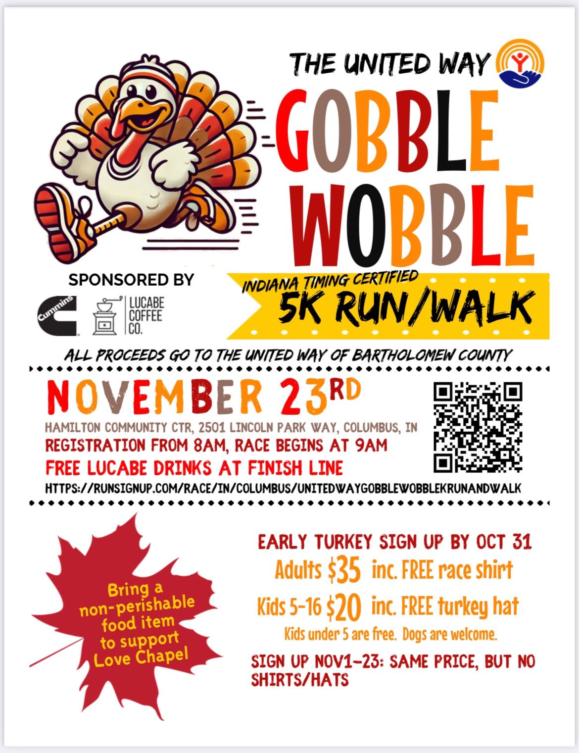 The United Way Gobble Wobble 5K Run\/Walk