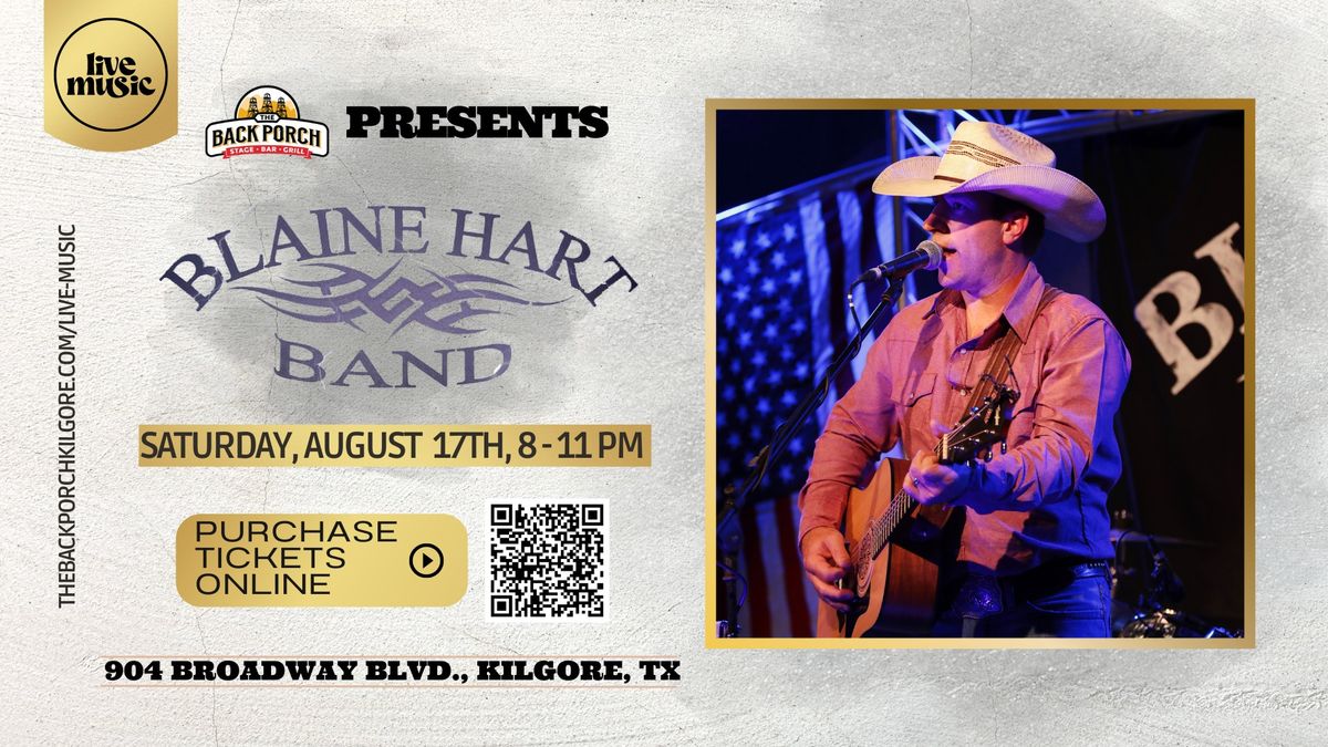 Blaine Hart Band performs LIVE at The Back Porch!