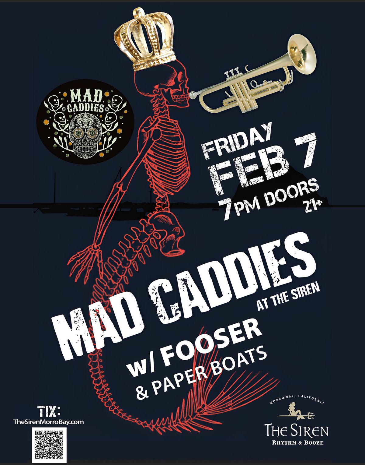 Mad Caddies, Fooser & Paper Boats at The Siren Morro Bay 2\/7\/25