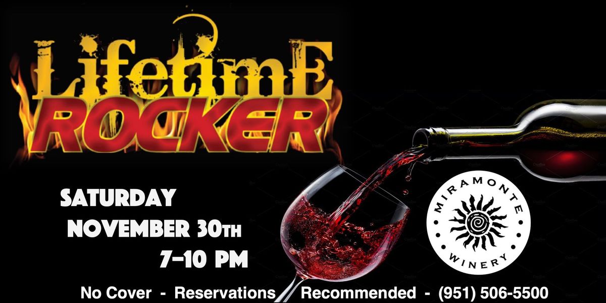 Lifetime Rocker returns to Miramonte Winery!!