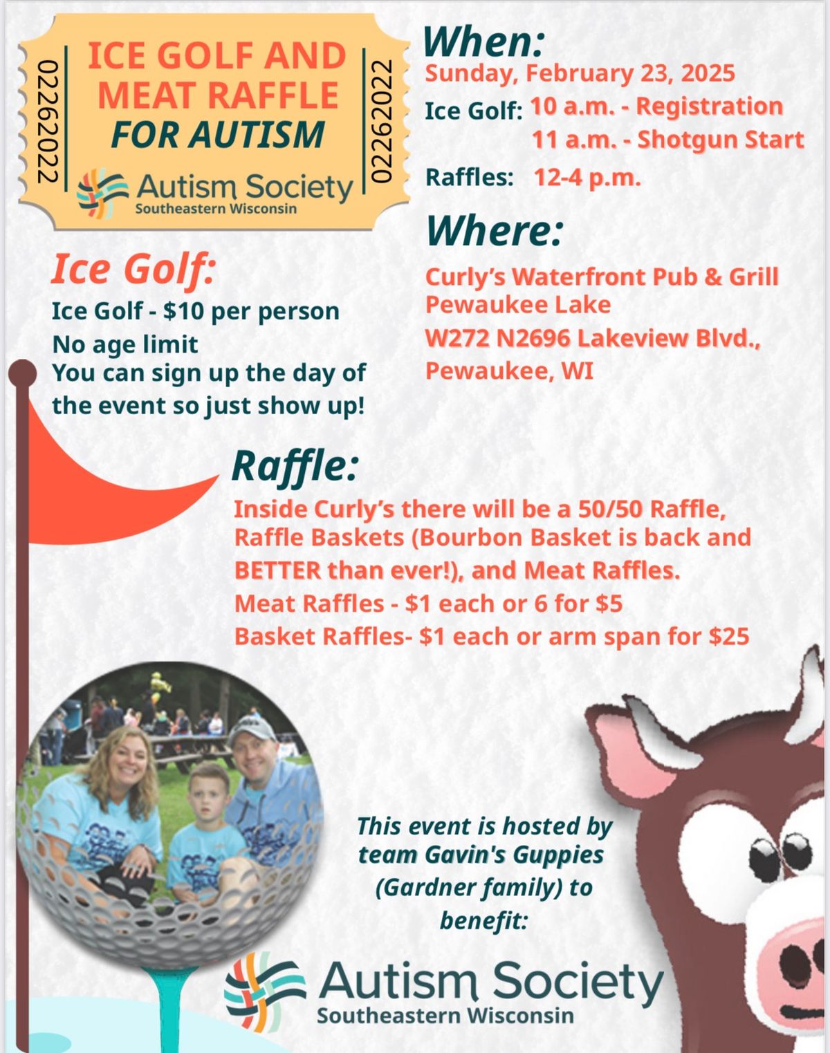 Ice Golf & Meat Raffle 4 Autism