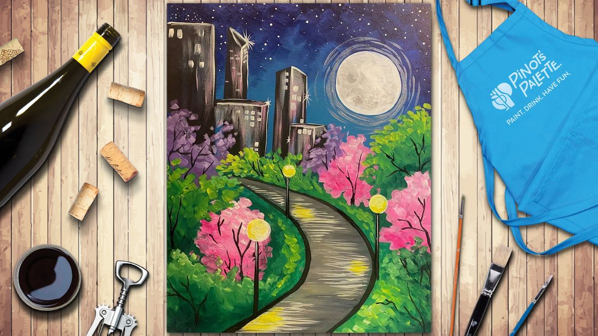 Moonlit Path to the City  -  Paint and Sip 