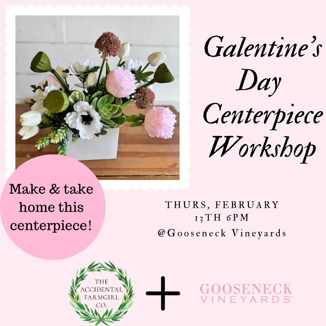 Galentine\u2019s Day Floral Centerpiece Workshop