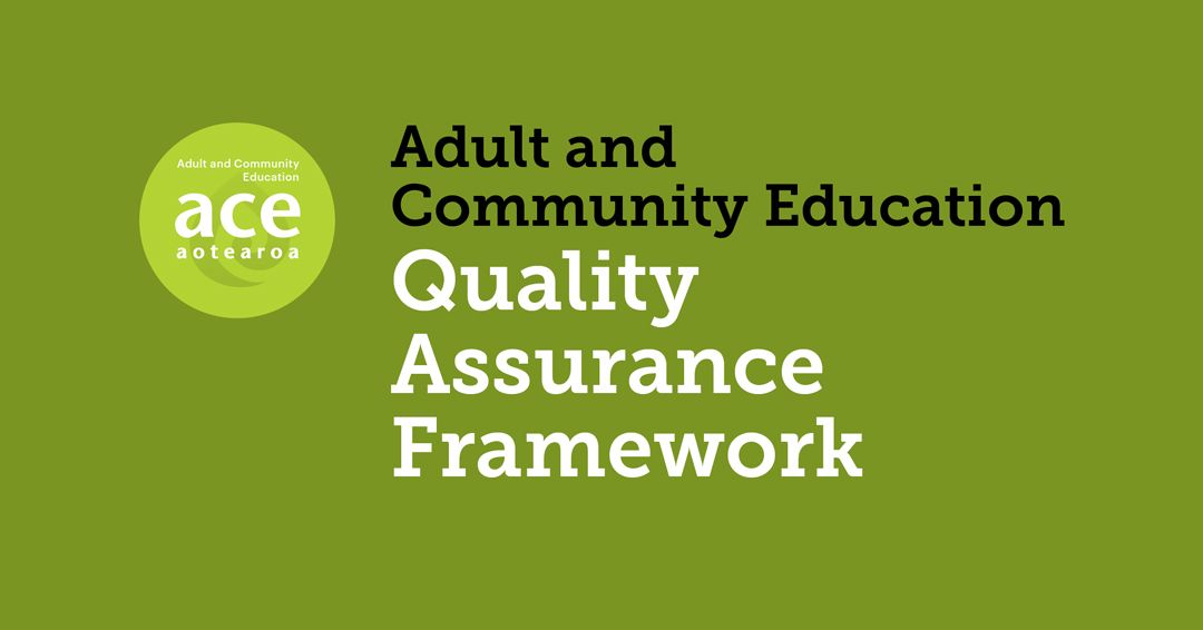 ACE Quality Assurance Framework Workshop - Christchurch