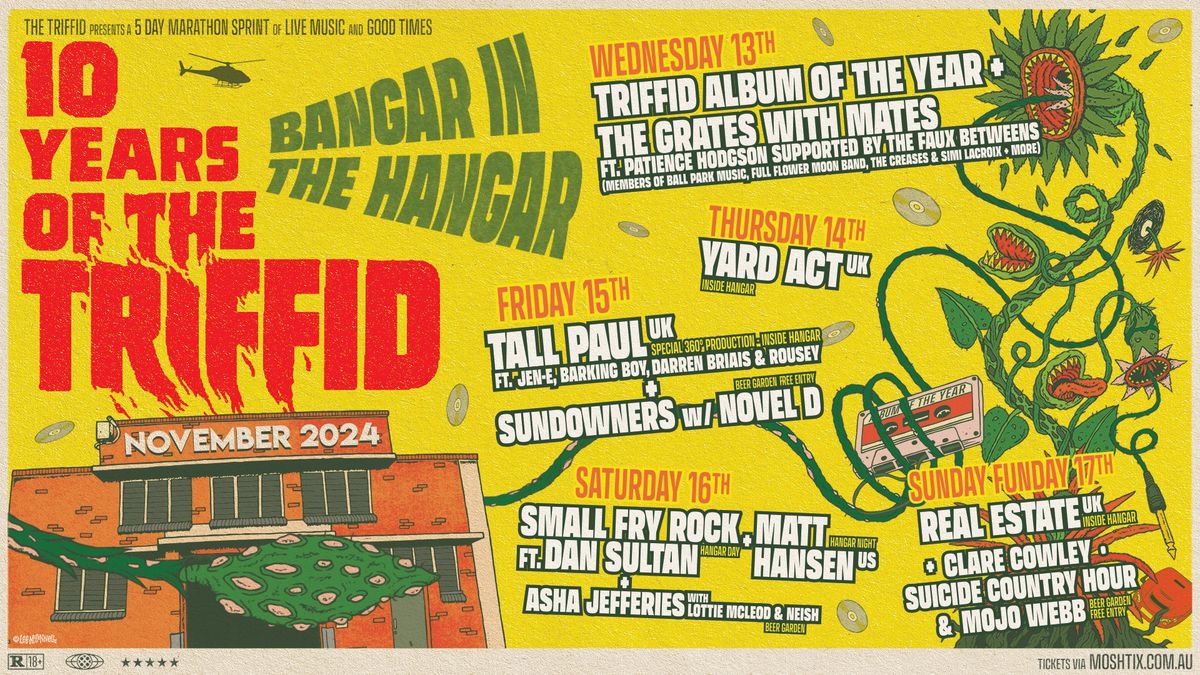 10 YEARS OF THE TRIFFID \u26a1\ufe0f BANGER IN THE HANGAR \ud83d\ude81