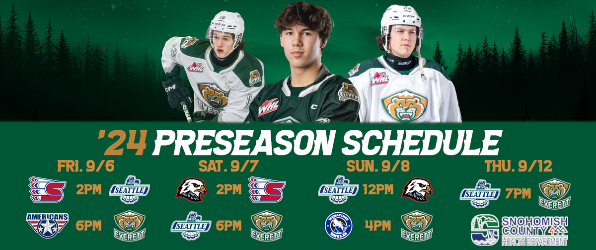 WHL Preseason: Seattle Thunderbirds at Everett Silvertips at Angel of the Winds Arena
