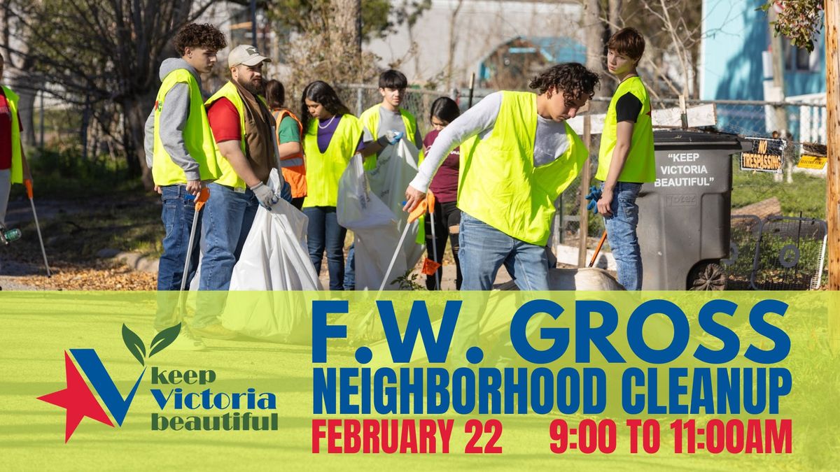 F.W. Gross Neighborhood Clean Up Feb. 22