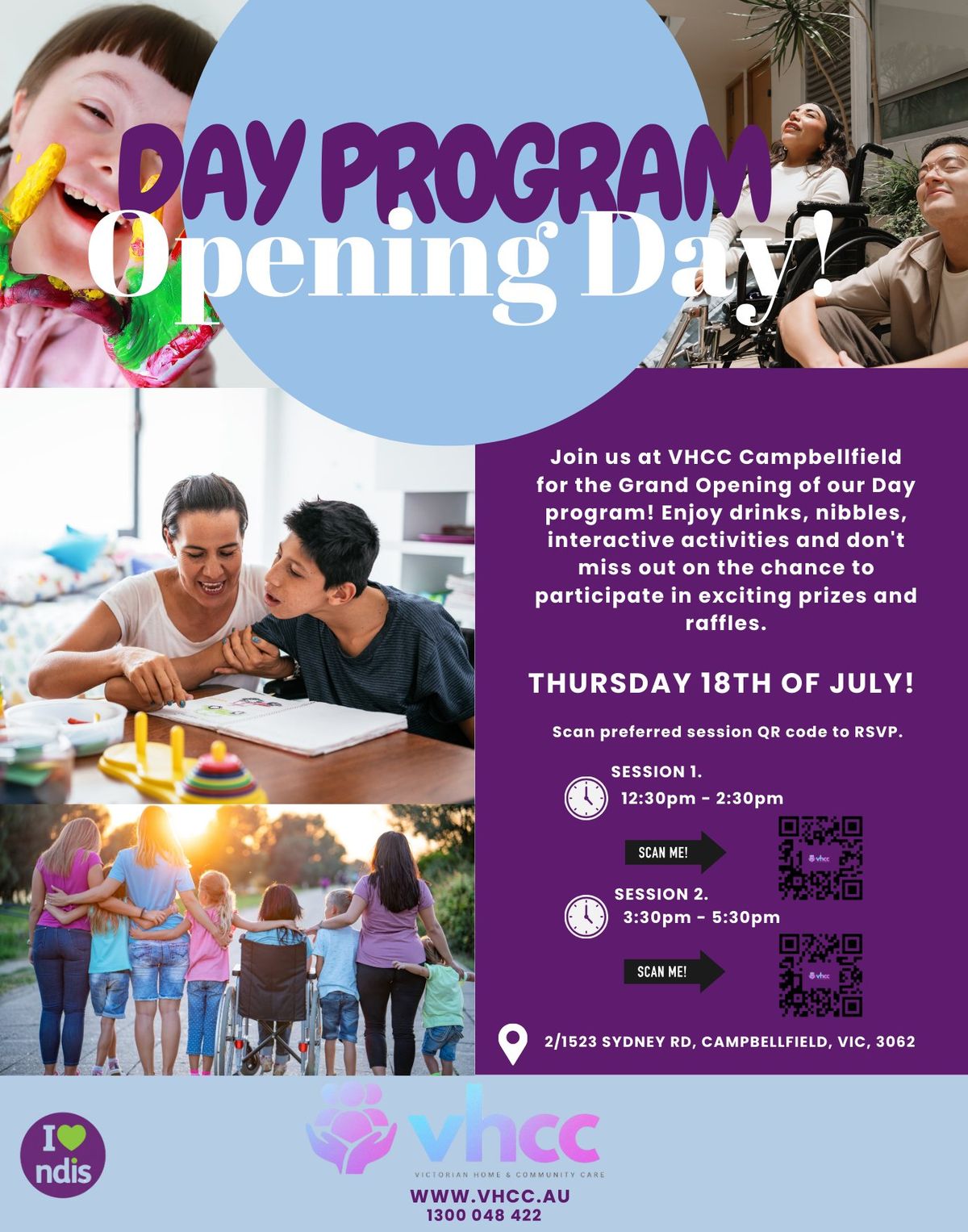 VHCC Day Programs Opening Day