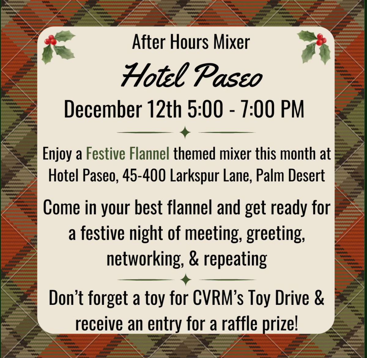 After Hours Mixer - Hotel Paseo