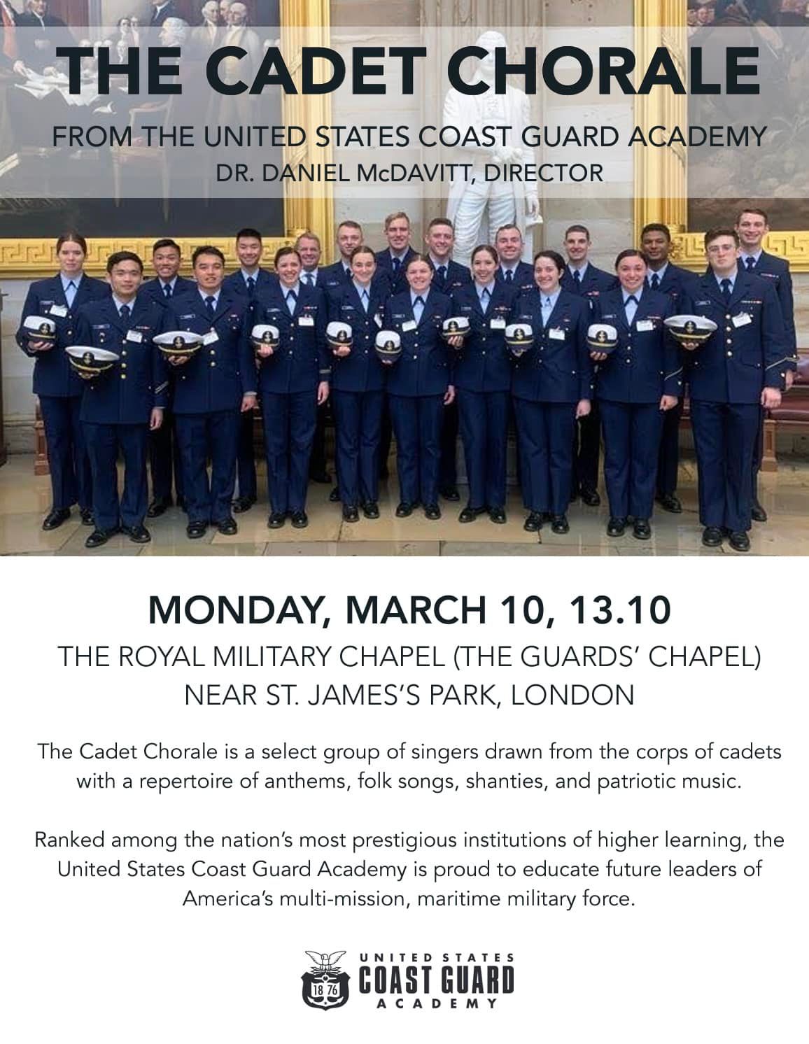 Lunchtime Concert: the Cadet Chorale of the US Coastguard Academy