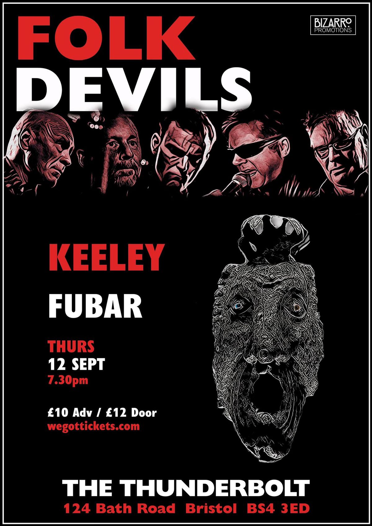 Folk Devils, Keeley & Fubar, The Thunderbolt, Bristol, Thursday 12th September