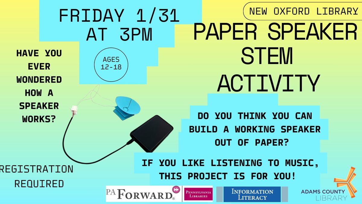 Paper Speaker STEM Activity