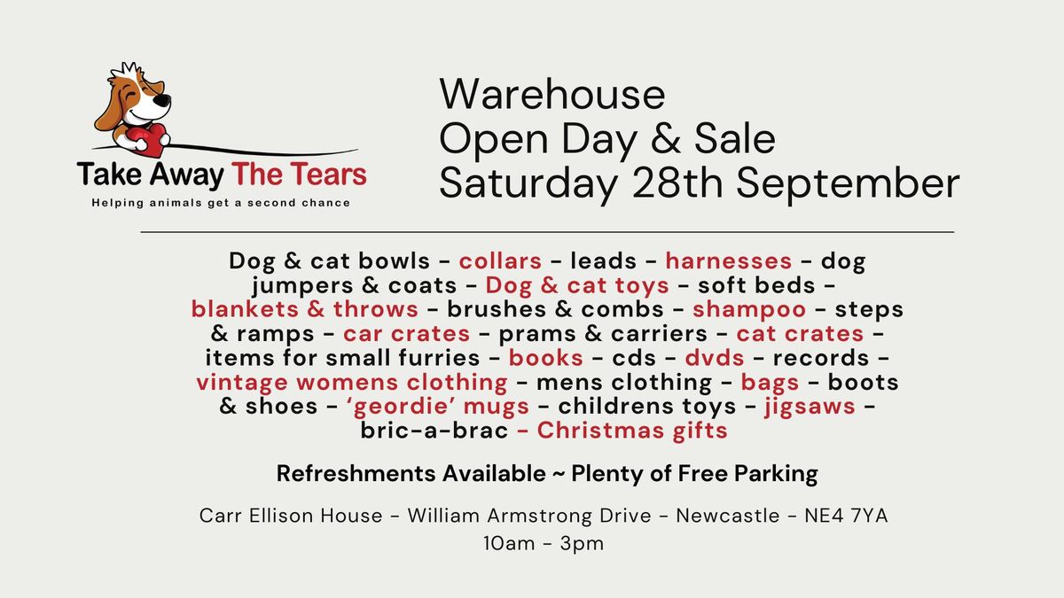 Warehouse Open Day & Sale