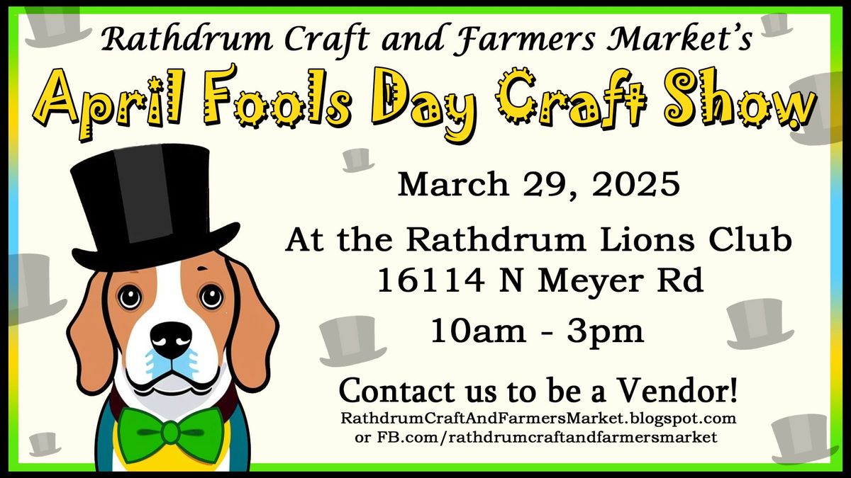 April Fools Day Craft Fair (Rathdrum Craft and Farmers Market)