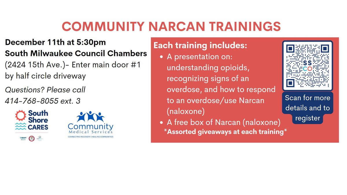 Community Narcan Event South Milwaukee