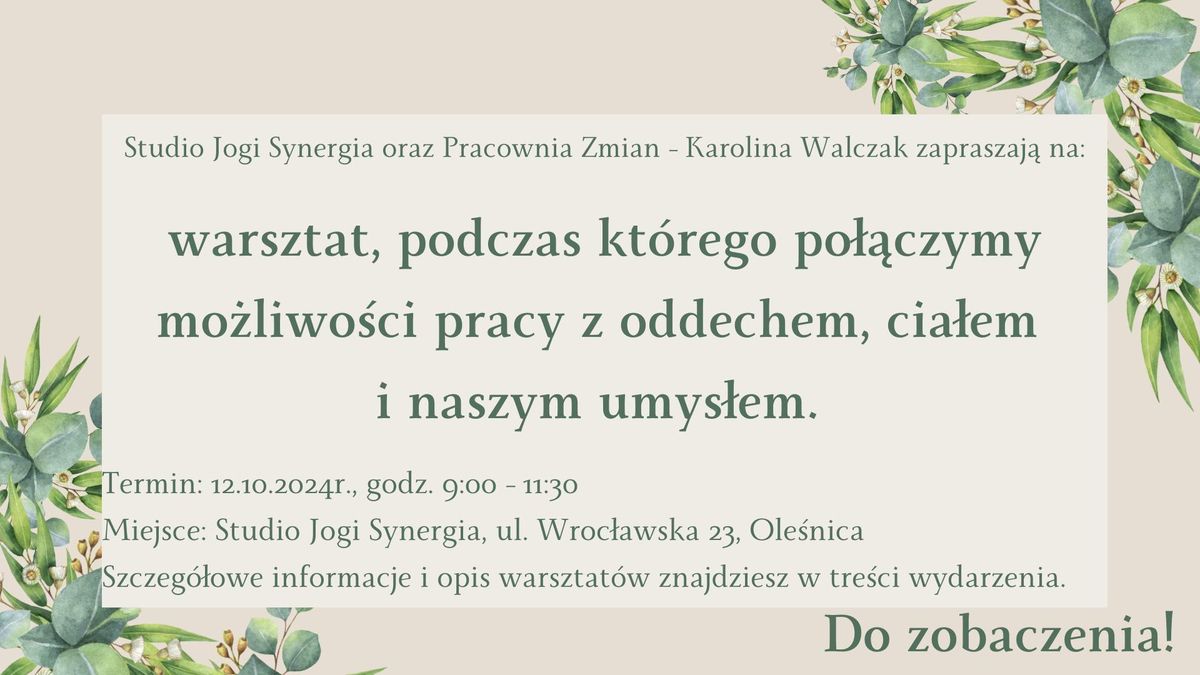 Warsztat rozwojowy - Otw\u00f3rz drzwi do swoich mo\u017cliwo\u015bci